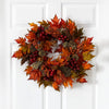 24” Maple and Berry Artificial Wreath
