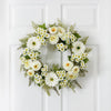 24” Mixed Daisy’s and Ranunculus Artificial Wreath