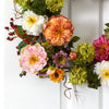 24" Mixed Peony Artificial Wreath