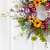 24” Spring Garden Artificial Wreath w/Twig Base