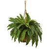 29" Boston Fern Artificial Hanging Basket