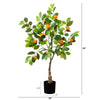 3’ Artificial Tangerine Tree