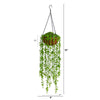 3’ Eucalyptus Artificial Plant in Hanging Basket