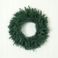 30” Artificial Pine Wreath w/Colored Lights
