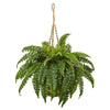 33" Artificial Boston Fern Hanging Basket
