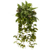 36” Mixed Greens Hanging Artificial Plant (Set of 2)