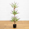 4' Lavender Artificial Topiary Silk Tree