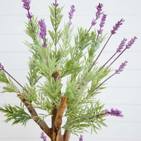 4' Lavender Artificial Topiary Silk Tree