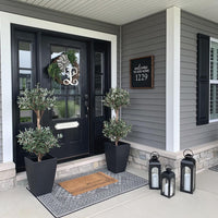 4.5' Artificial Olive Double Topiary Silk Tree