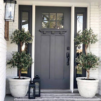 4.5' Artificial Olive Double Topiary Silk Tree