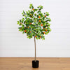 5’ Artificial Tangerine Tree