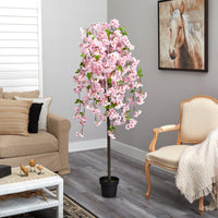 5' Artificial Cherry Blossom Tree