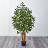 5' Ficus Bushy Silk Artificial Tree