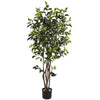5' Ficus Bushy Silk Artificial Tree