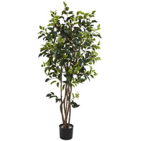 5' Ficus Bushy Silk Artificial Tree