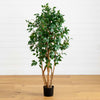 5' Ficus Bushy Silk Artificial Tree