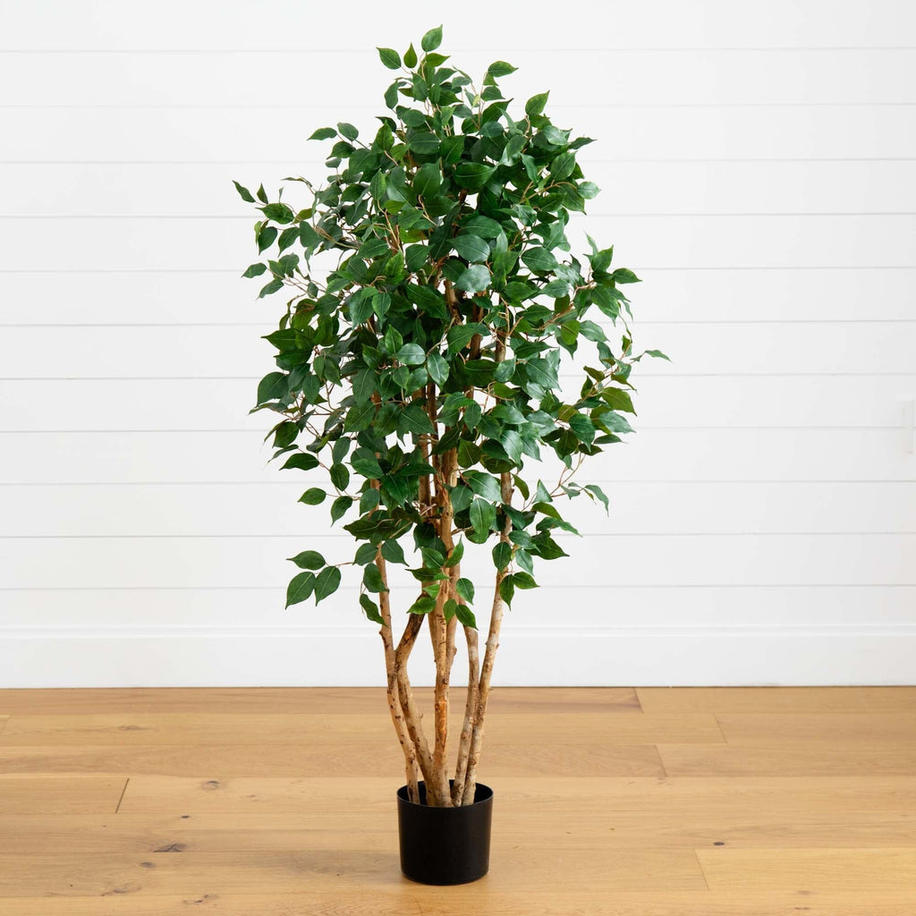 5' Ficus Bushy Silk Artificial Tree