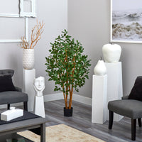 5' Ficus Bushy Silk Artificial Tree