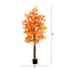 6’ Autumn Deluxe Maple Artificial Fall Tree