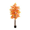 6’ Autumn Deluxe Maple Artificial Fall Tree