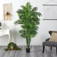 6’ Curvy Parlor Artificial Palm Silk Tree