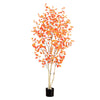 7’ Autumn Birch Artificial Fall Tree