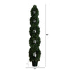 7' Double Pond Cypress Spiral Artificial Topiary UV Resistant (Indoor/Outdoor)