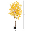 8’ Autumn Maple Artificial Fall Tree