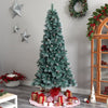 8’ Frosted Tip British Columbia Mountain Pine Artificial Christmas Tree With  500 Clear Lights 