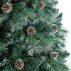 8’ Frosted Tip British Columbia Mountain Pine Artificial Christmas Tree With  500 Clear Lights 