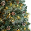 8’ Frosted Tip British Columbia Mountain Pine Artificial Christmas Tree With  500 Clear Lights 