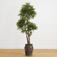 82” Ruscus Artificial Tree in Planter (Indoor/Outdoor)