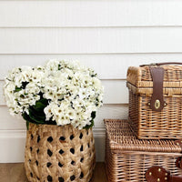 Artificial Geraniums Bush UV Resistant (Set of 3)