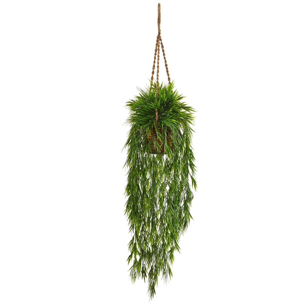 Mini Artificial Bamboo Hanging Basket