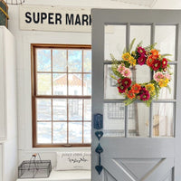 22" Mixed Flower Artificial Wreath