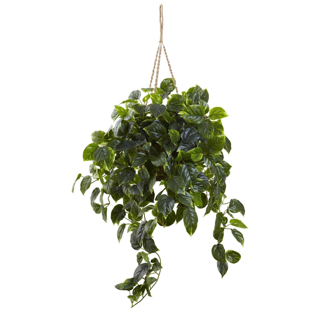 Artificial Pothos Hanging Basket UV Resistant (Indoor/Outdoor)
