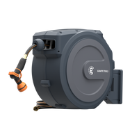 Retractable Garden Hose Reel-1/2in-100ft Made BY Giraffe Tools