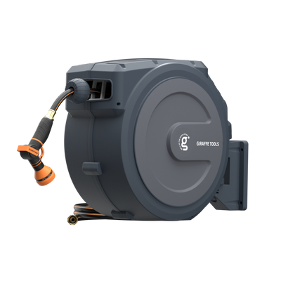 Retractable Garden Hose Reel-1/2in-100ft Made BY Giraffe Tools