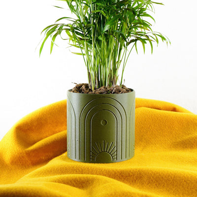 Boho Sun Planter With Many Color Choices