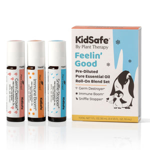 KidSafe Feelin' Good Pre-Diluted Roll-On 3 Set By Plant Therapy