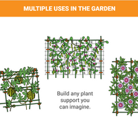 Twenty (20) Strong Steel Garden Stakes (available in lengths of:  3', 4', 5', and 6') All plant sticks are 7/16" diameter. Extra Grabby Coating