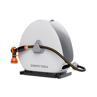 Ground-Mounted Retractable Hose Reel Made By Giraffe Tools