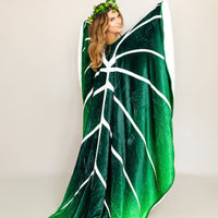 Gloriosum Giant Plant Leaf 7.5ft Tall Blanket