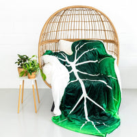 Gloriosum Giant Plant Leaf 7.5ft Tall Blanket