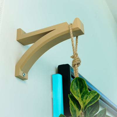 Hanging Planter Wall Hook, Curved With Color Options