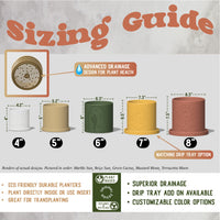 Aureus Planter with Drainage, Size & Color Options