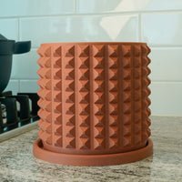 Cubist Planter with Drainage, Pick Your Color & Size