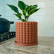 Cubist Planter with Drainage, Pick Your Color & Size