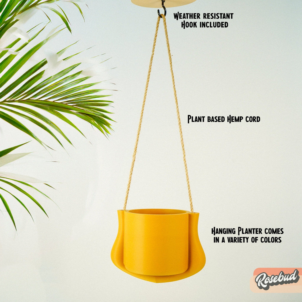 Hanging Planter - The Elysian With Many Color Choices