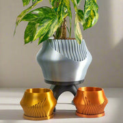 Rorqual Cascade Plant Pot with Drainage & Color Choices!